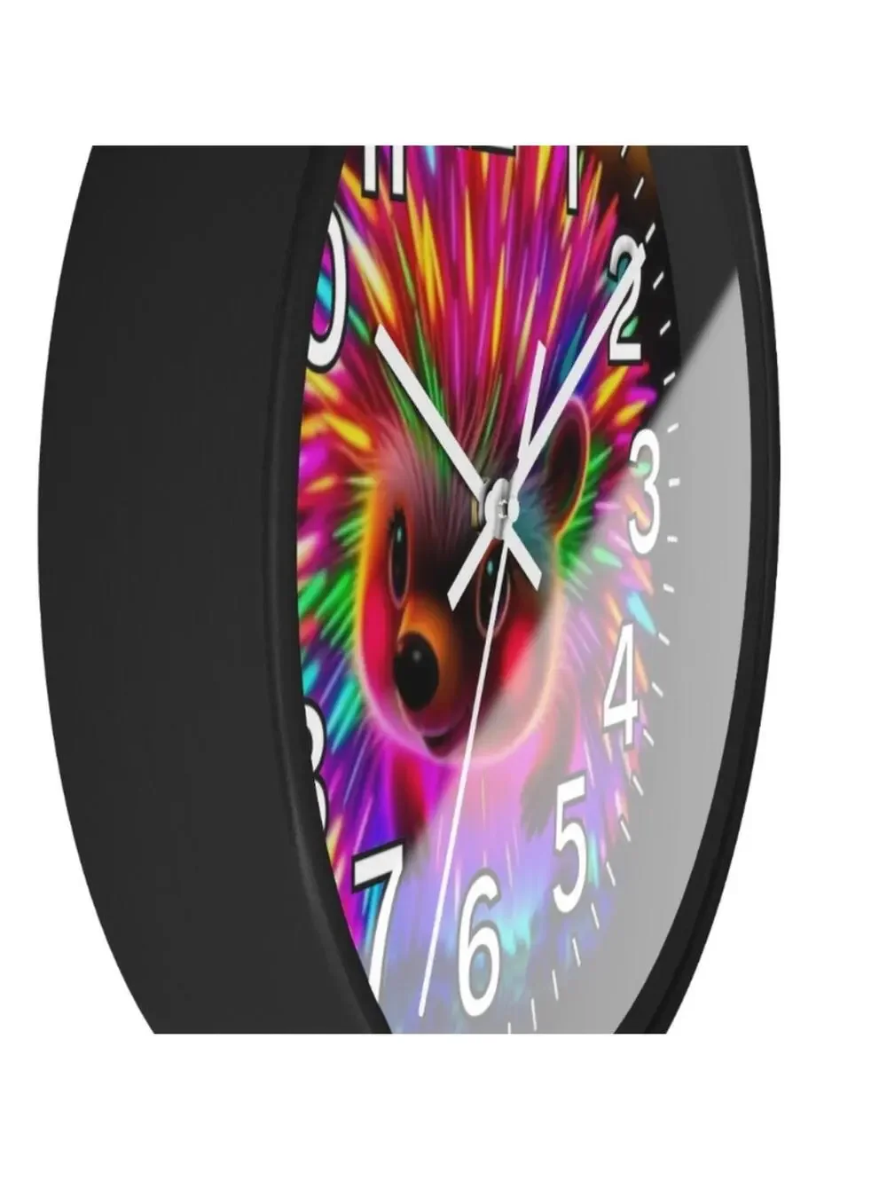 Baby Porcupine Blacklight Glow In The Dark Wall Clock New!
